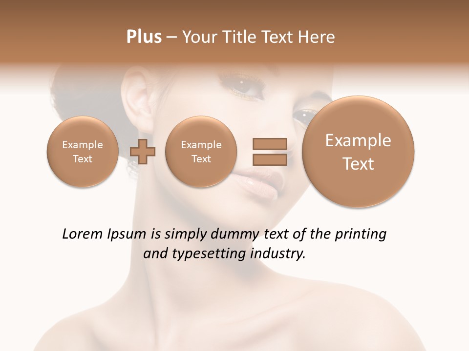 Make Up Female Isolated PowerPoint Template