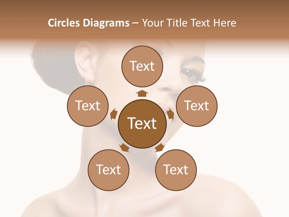 Make Up Female Isolated PowerPoint Template