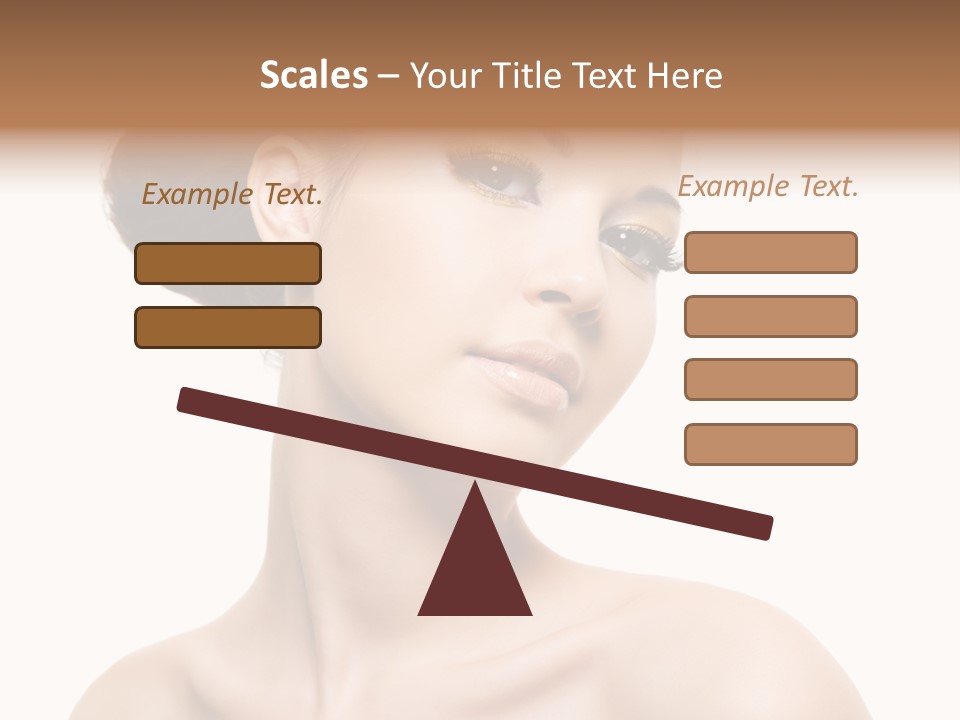 Make Up Female Isolated PowerPoint Template