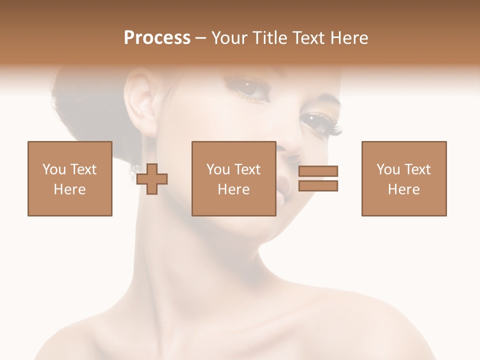 Make Up Female Isolated PowerPoint Template