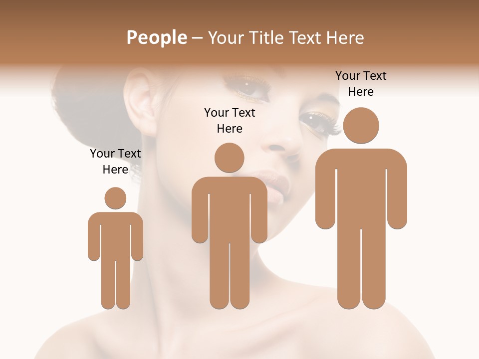 Make Up Female Isolated PowerPoint Template