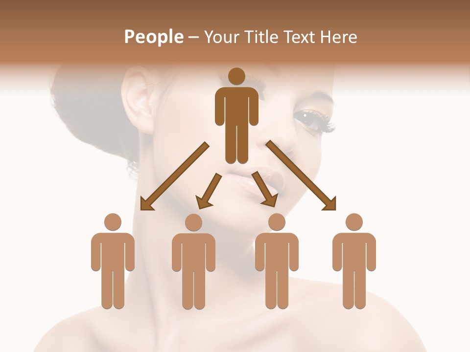 Make Up Female Isolated PowerPoint Template