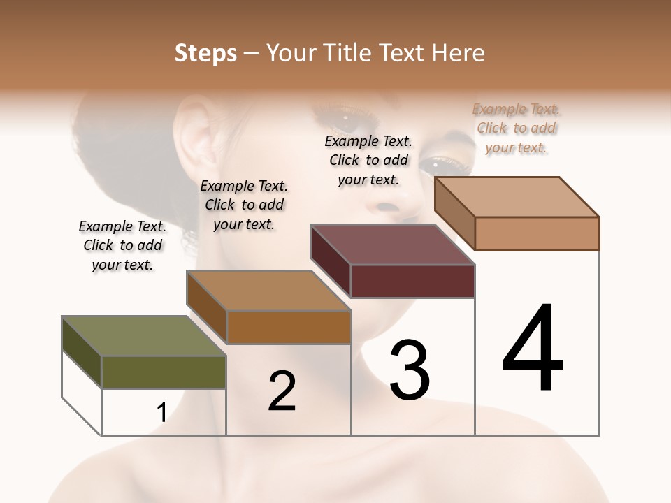 Make Up Female Isolated PowerPoint Template