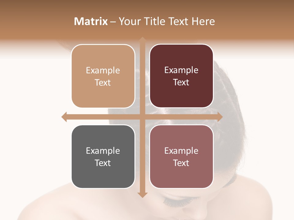 Isolated Hair Woman PowerPoint Template