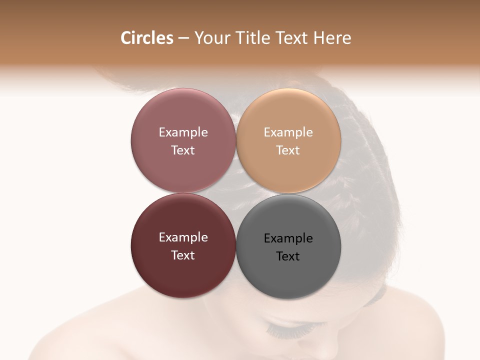 Isolated Hair Woman PowerPoint Template