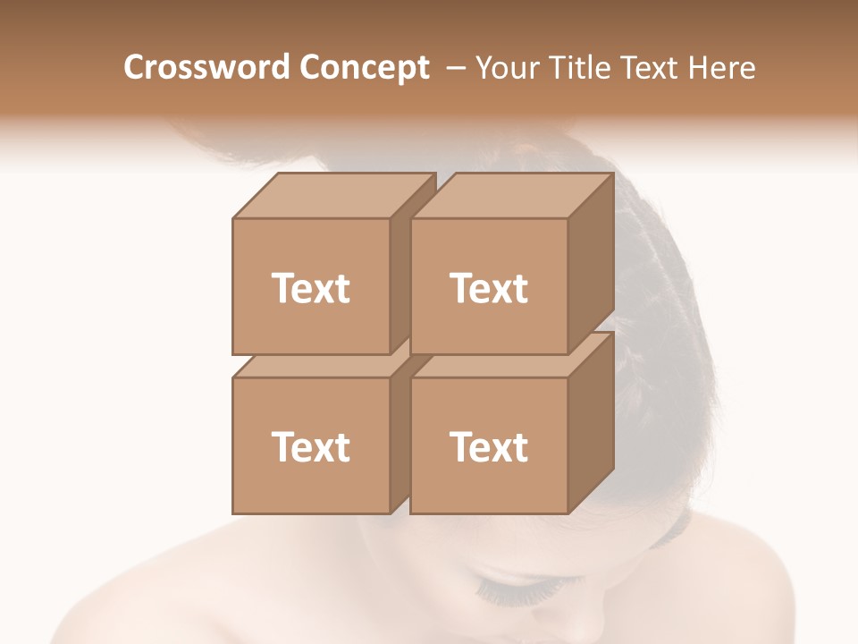 Isolated Hair Woman PowerPoint Template