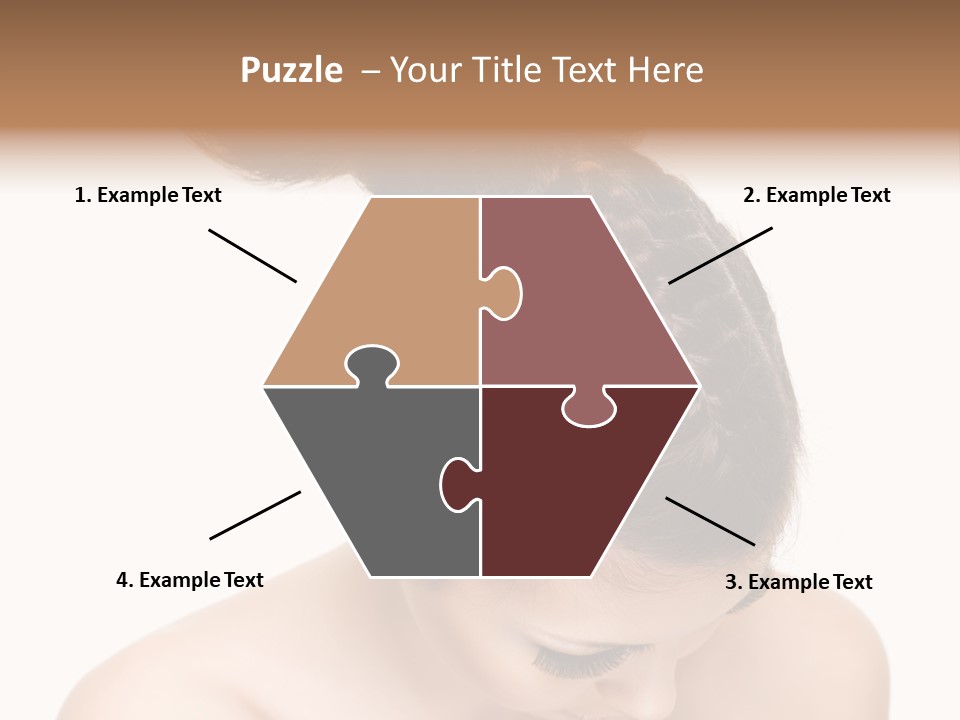 Isolated Hair Woman PowerPoint Template