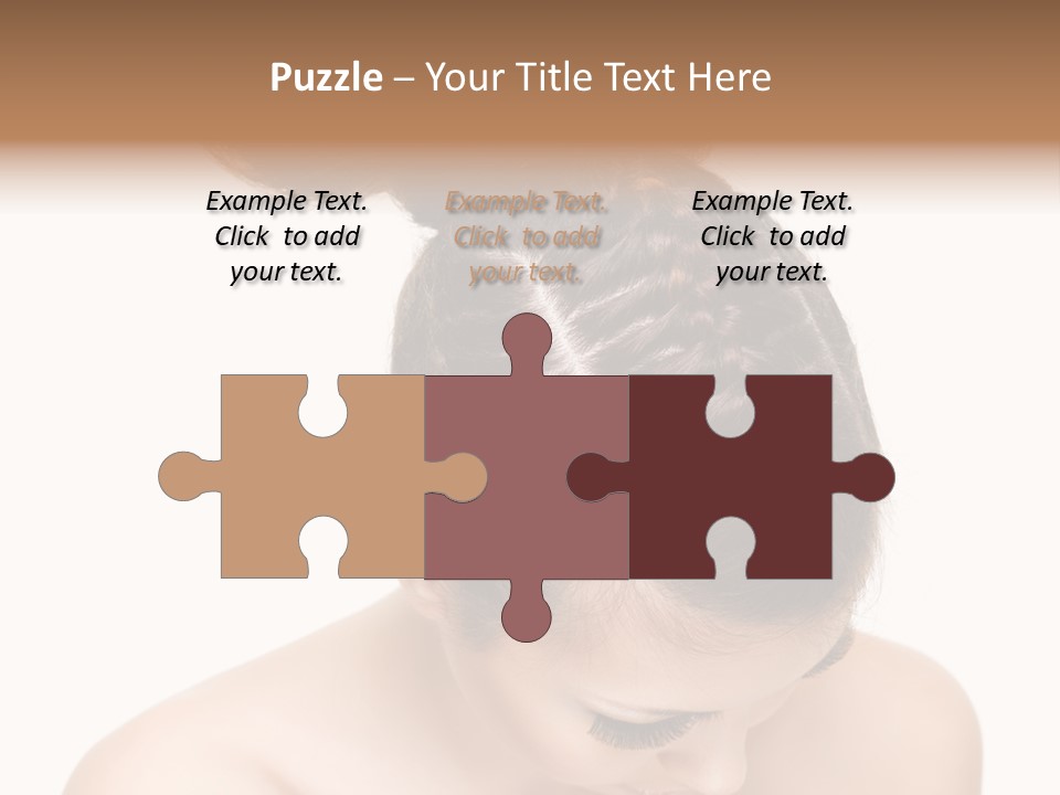 Isolated Hair Woman PowerPoint Template