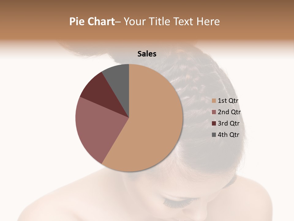 Isolated Hair Woman PowerPoint Template