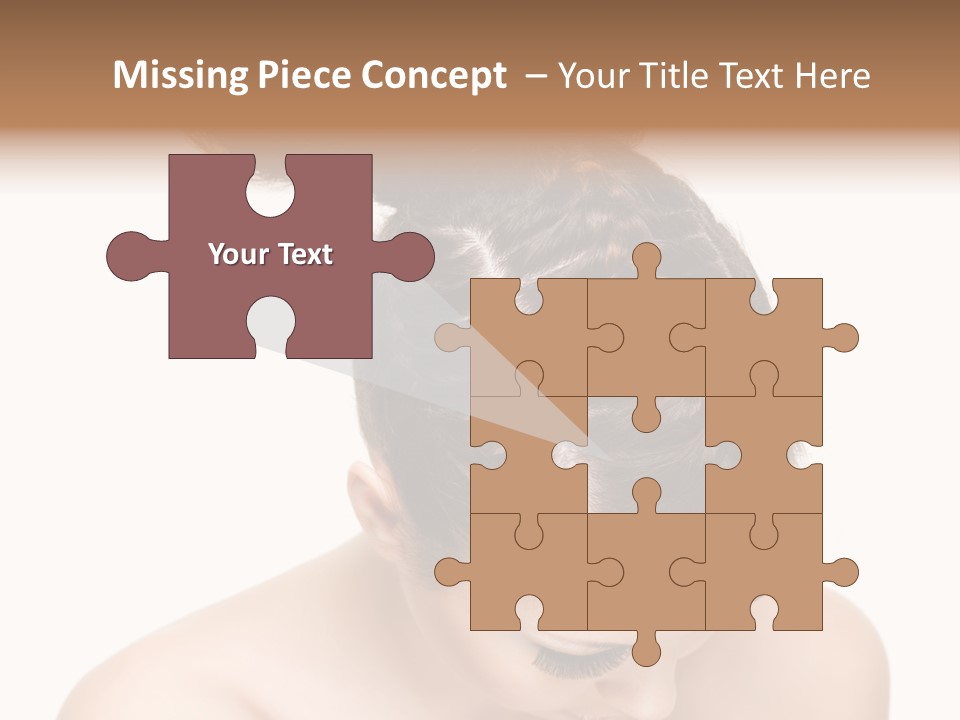 Isolated Hair Woman PowerPoint Template