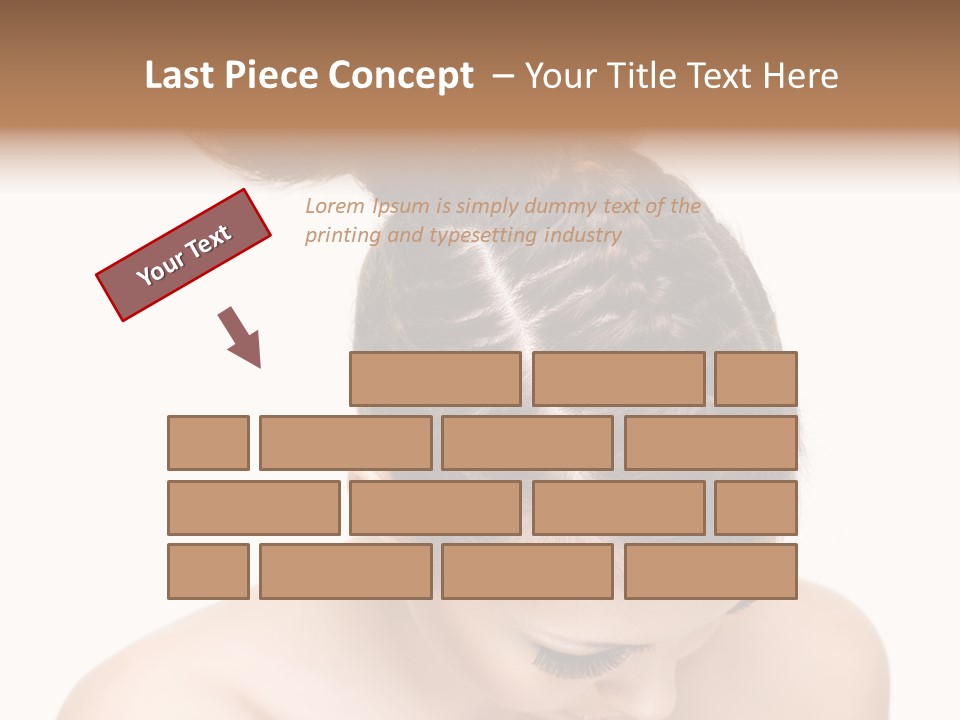 Isolated Hair Woman PowerPoint Template