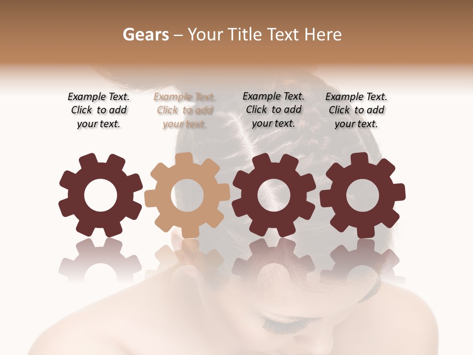 Isolated Hair Woman PowerPoint Template