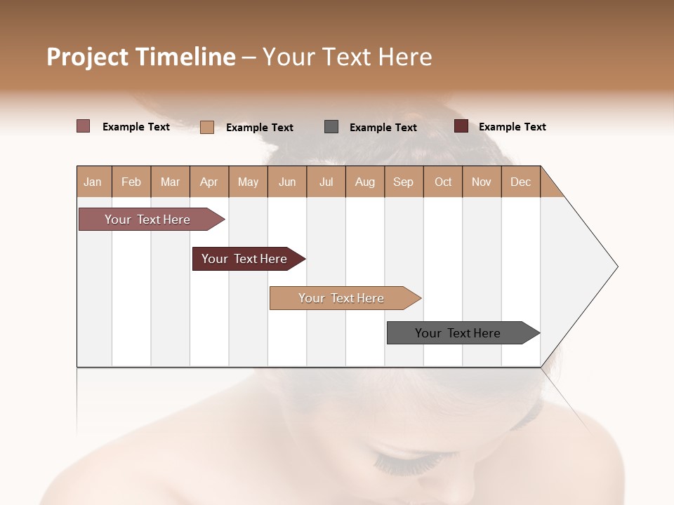 Isolated Hair Woman PowerPoint Template