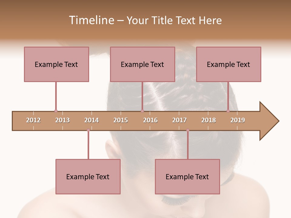 Isolated Hair Woman PowerPoint Template