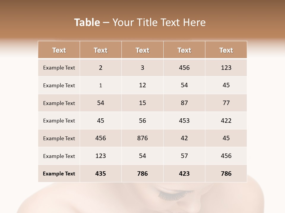 Isolated Hair Woman PowerPoint Template