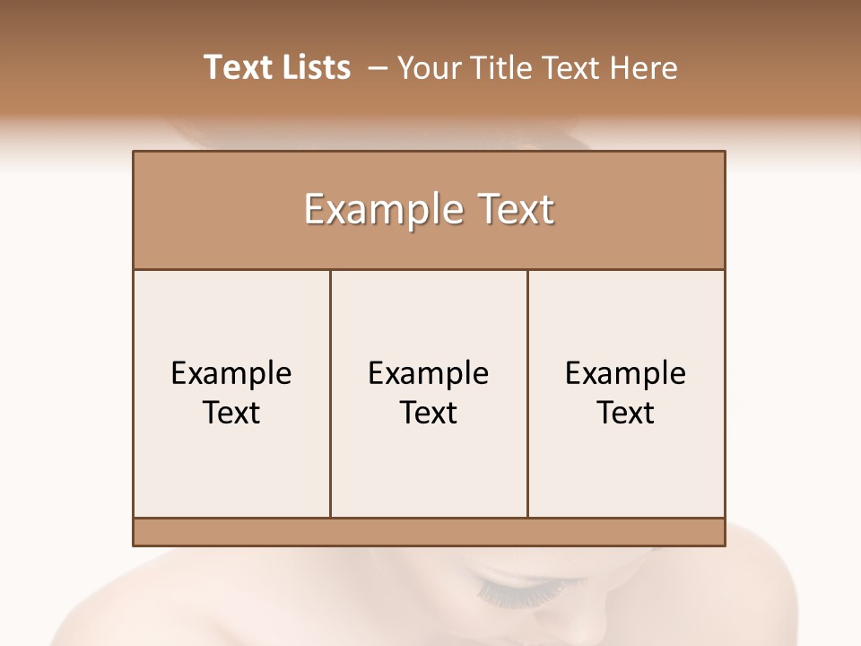 Isolated Hair Woman PowerPoint Template