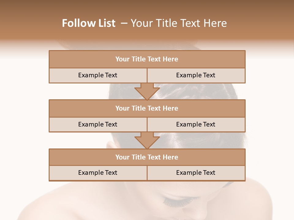 Isolated Hair Woman PowerPoint Template