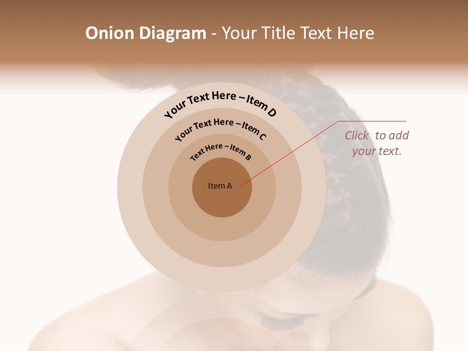 Isolated Hair Woman PowerPoint Template