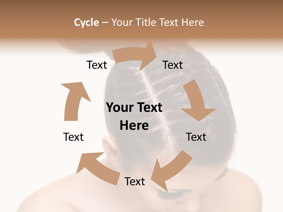 Isolated Hair Woman PowerPoint Template