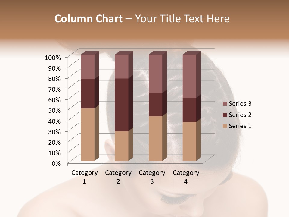 Isolated Hair Woman PowerPoint Template