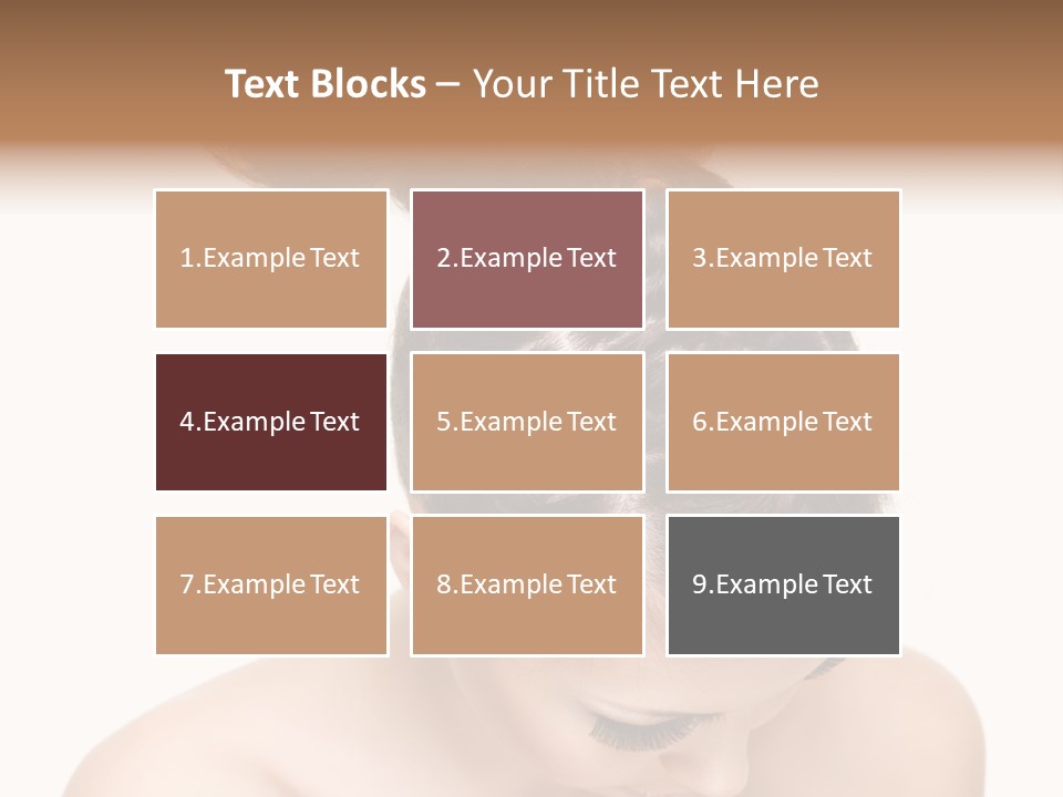 Isolated Hair Woman PowerPoint Template