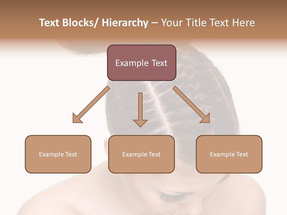 Isolated Hair Woman PowerPoint Template