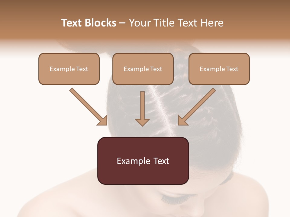 Isolated Hair Woman PowerPoint Template