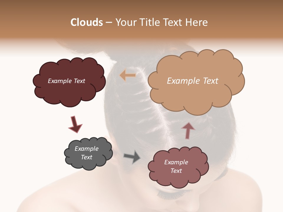 Isolated Hair Woman PowerPoint Template