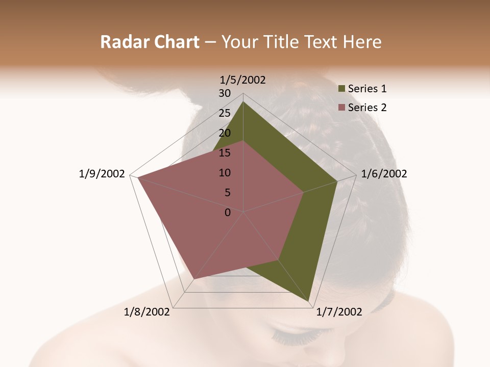 Isolated Hair Woman PowerPoint Template