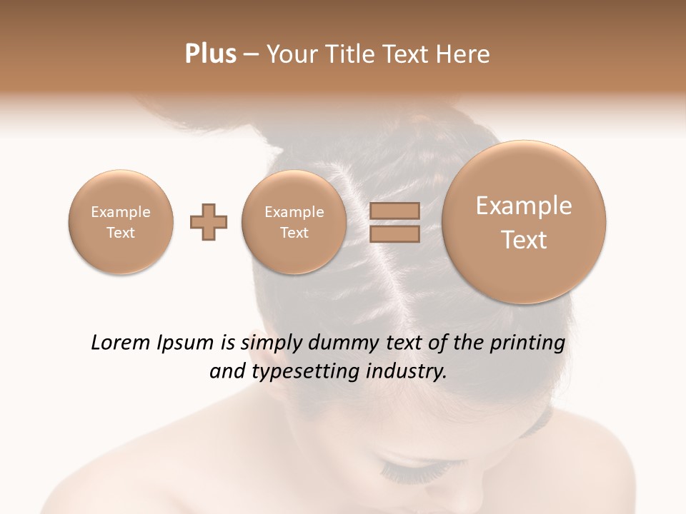 Isolated Hair Woman PowerPoint Template