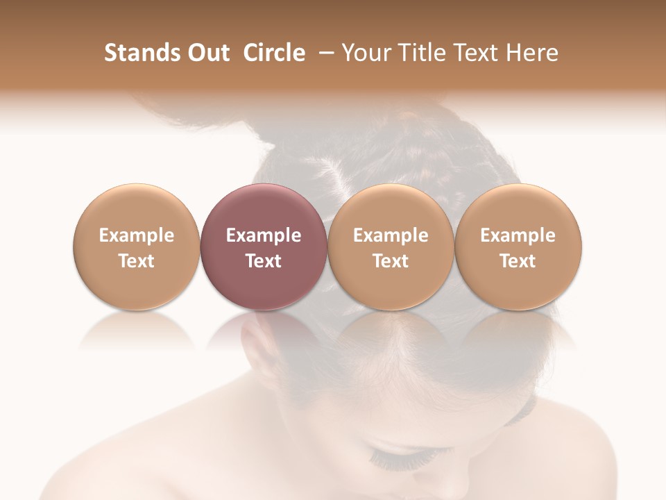 Isolated Hair Woman PowerPoint Template