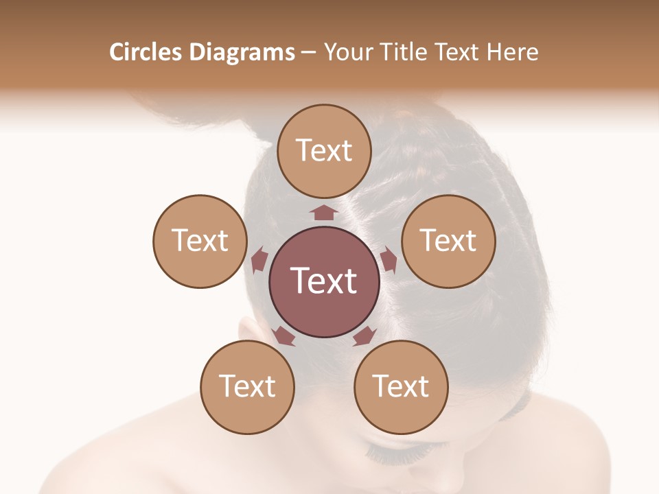 Isolated Hair Woman PowerPoint Template