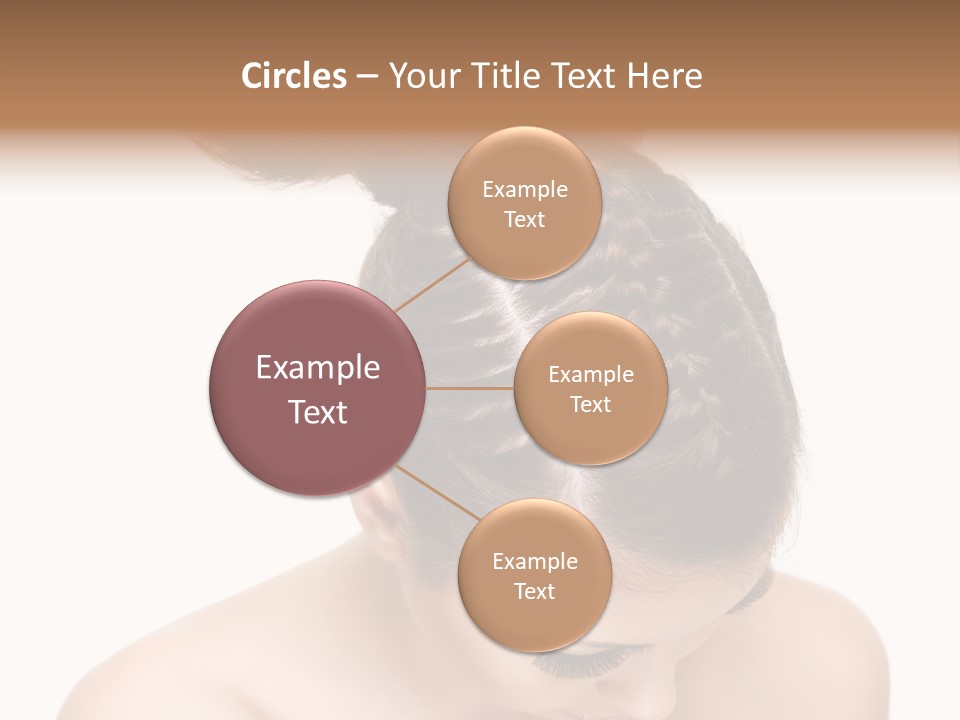 Isolated Hair Woman PowerPoint Template