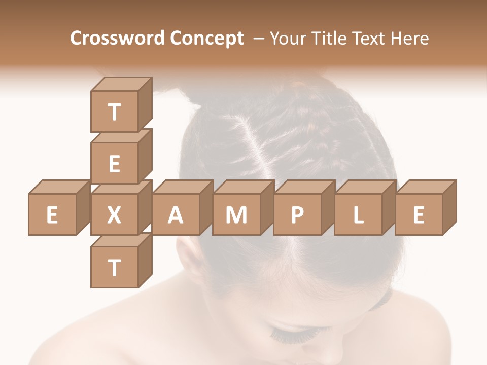 Isolated Hair Woman PowerPoint Template