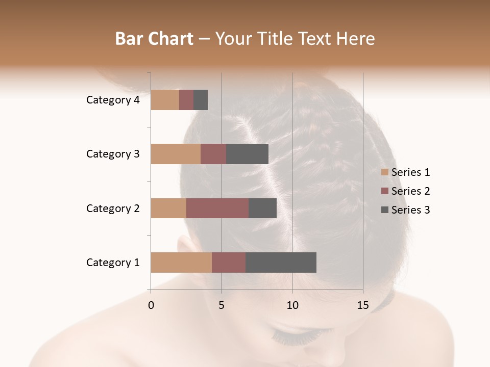 Isolated Hair Woman PowerPoint Template