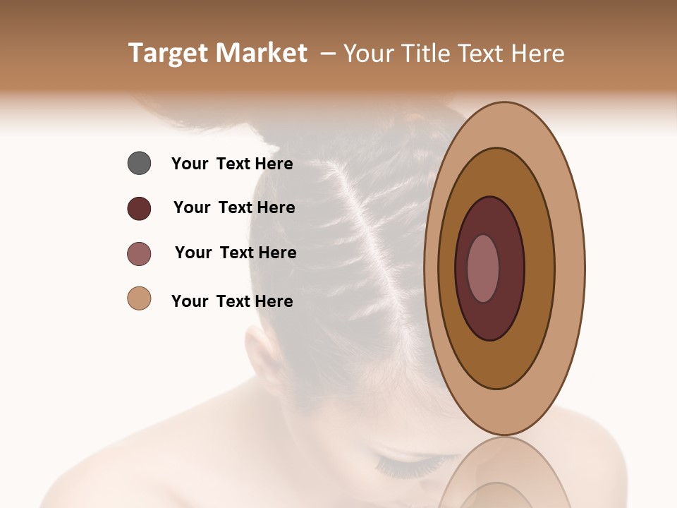 Isolated Hair Woman PowerPoint Template