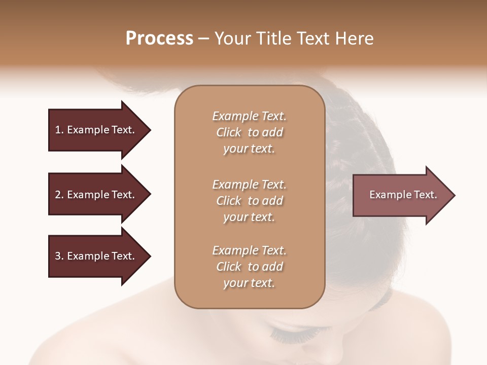 Isolated Hair Woman PowerPoint Template