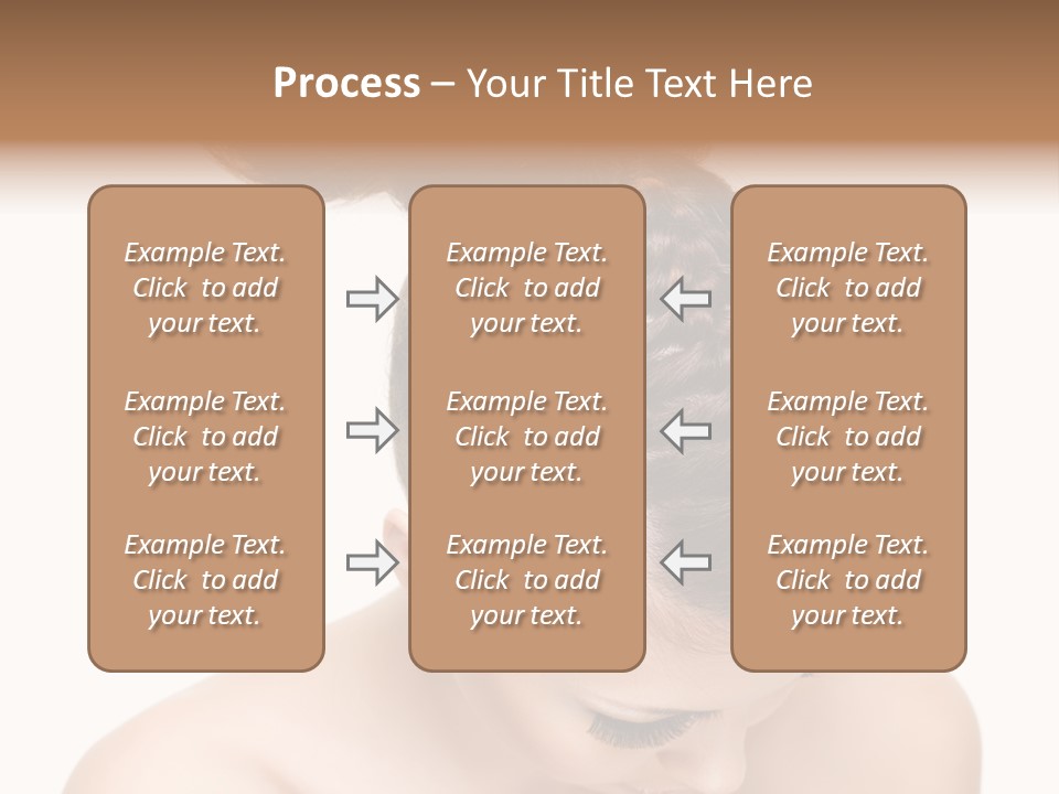 Isolated Hair Woman PowerPoint Template