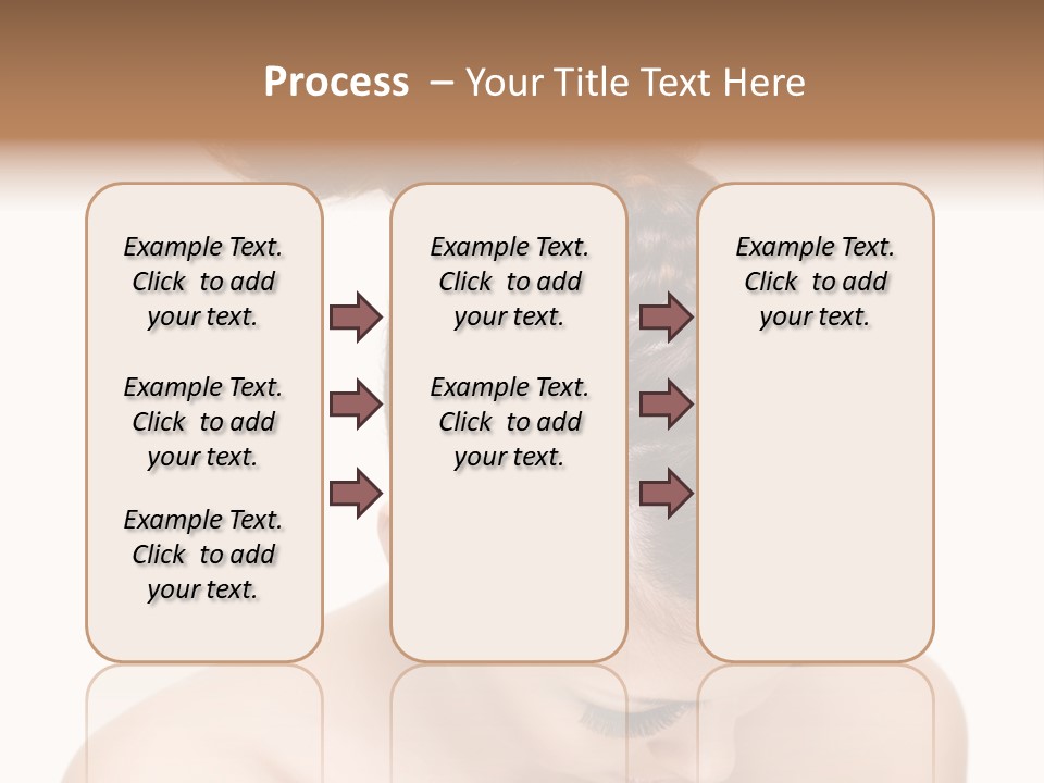 Isolated Hair Woman PowerPoint Template