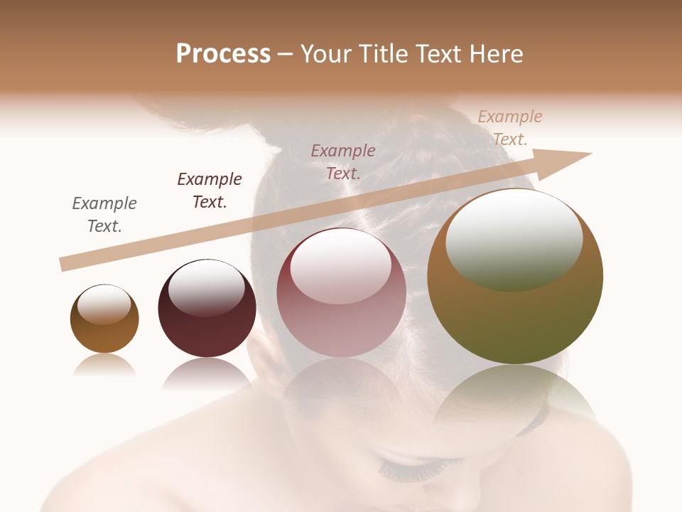 Isolated Hair Woman PowerPoint Template