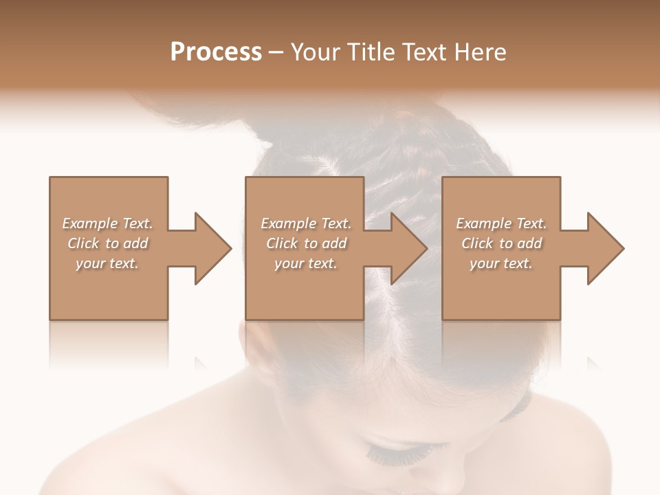 Isolated Hair Woman PowerPoint Template