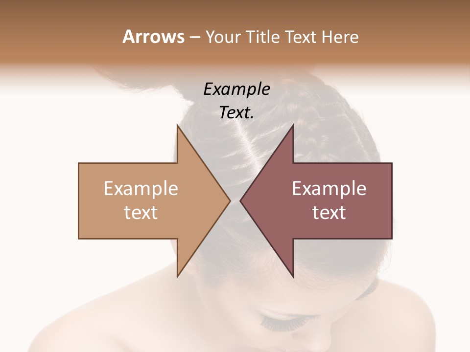 Isolated Hair Woman PowerPoint Template