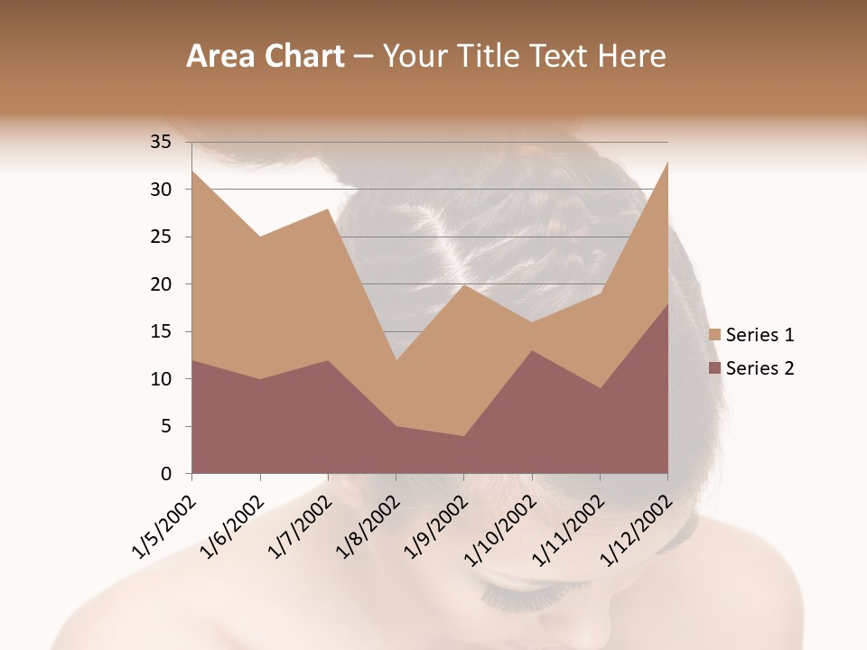 Isolated Hair Woman PowerPoint Template
