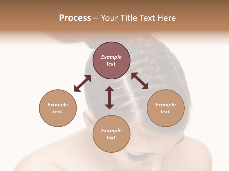 Isolated Hair Woman PowerPoint Template