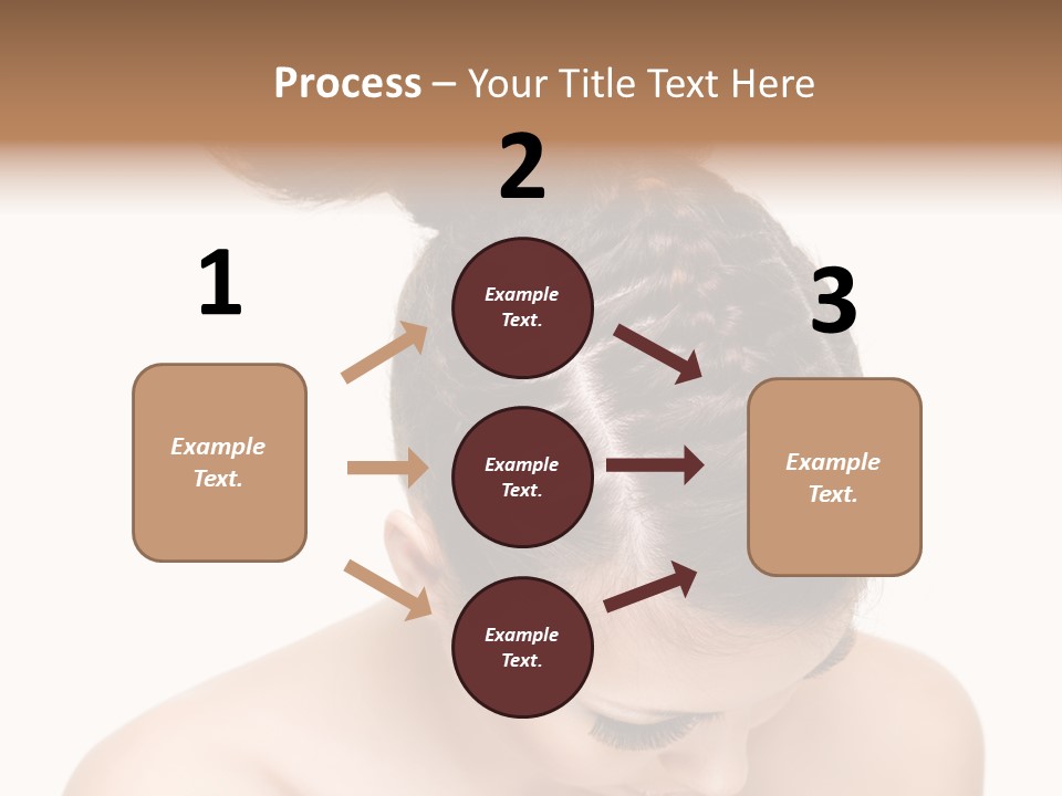 Isolated Hair Woman PowerPoint Template