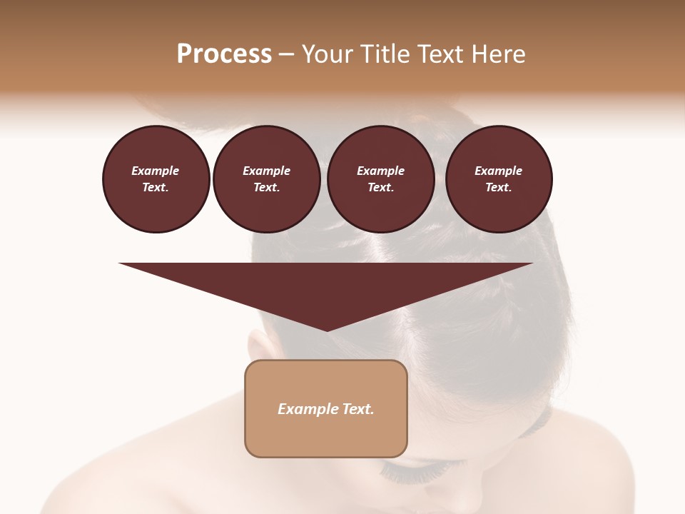 Isolated Hair Woman PowerPoint Template