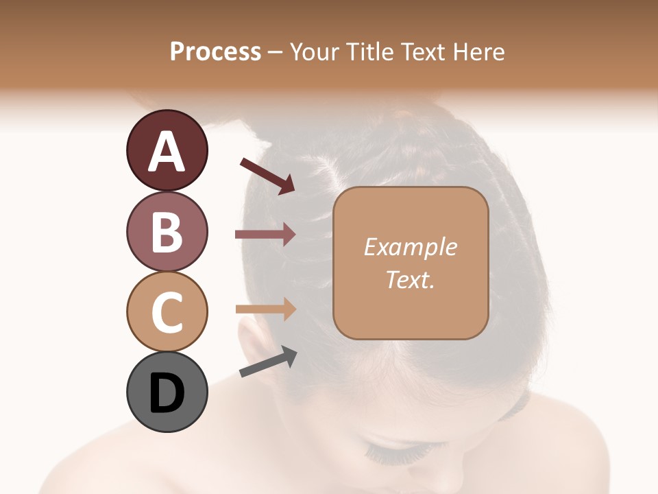 Isolated Hair Woman PowerPoint Template