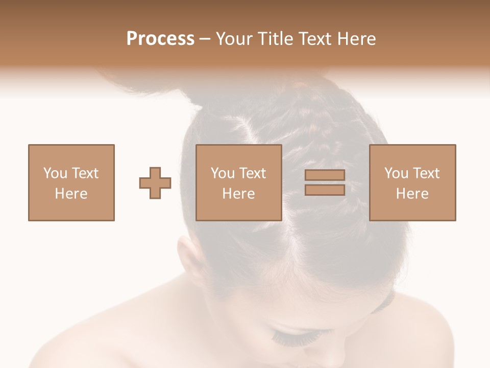 Isolated Hair Woman PowerPoint Template