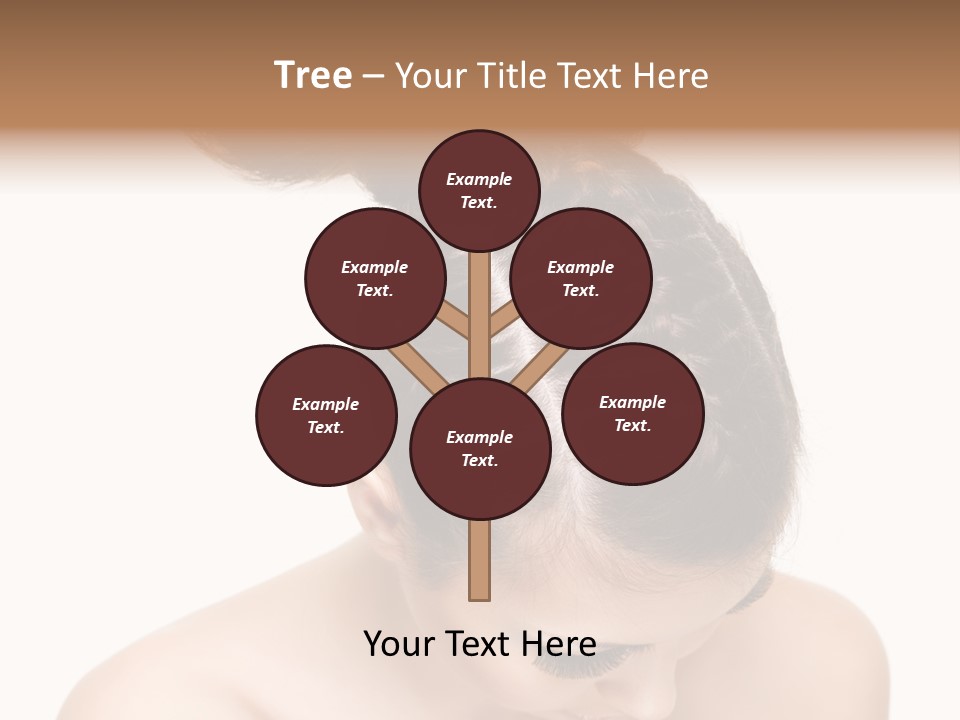 Isolated Hair Woman PowerPoint Template