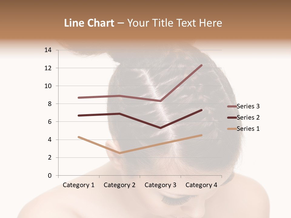 Isolated Hair Woman PowerPoint Template